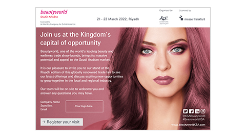 Beautyworld Saudi Arabia - Personalised E-card